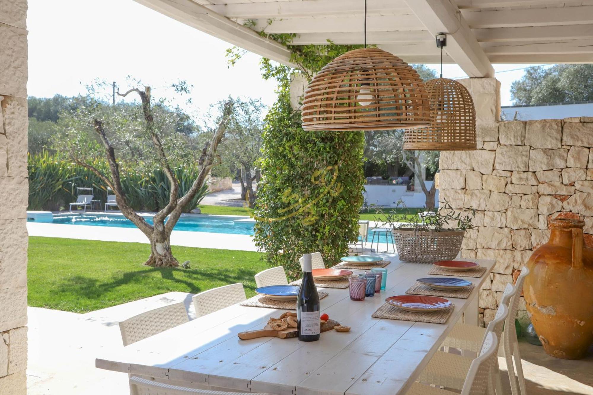 Td Dimora Del Giglio With Organic Garden With Pool Villa ออสตูนี ภายนอก รูปภาพ